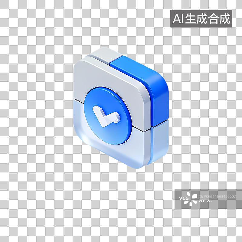 【AI数字艺术】代表已完成任务的图标图片素材
