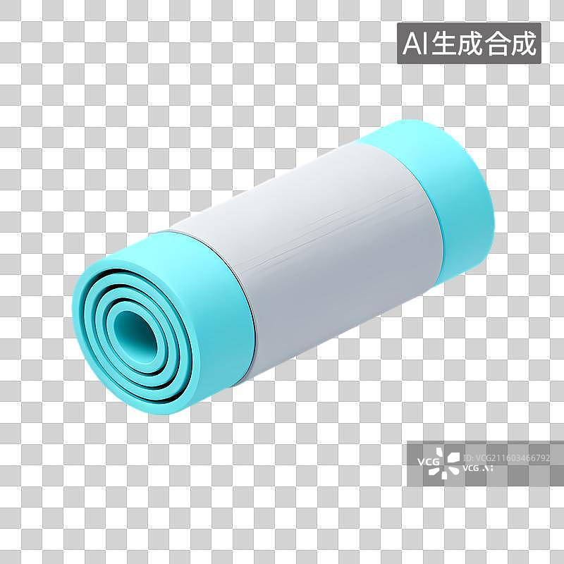 【AI数字艺术】卷起的健身瑜伽垫图片素材