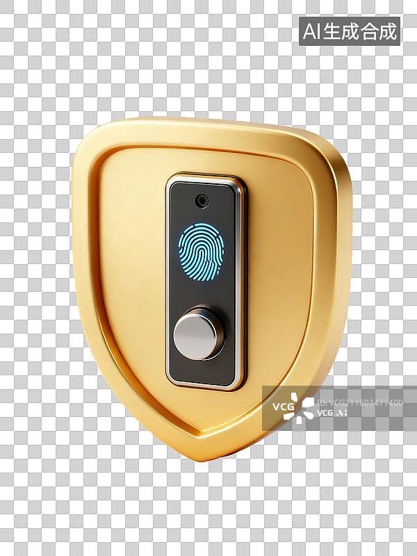 【AI数字艺术】智能安全锁图片素材