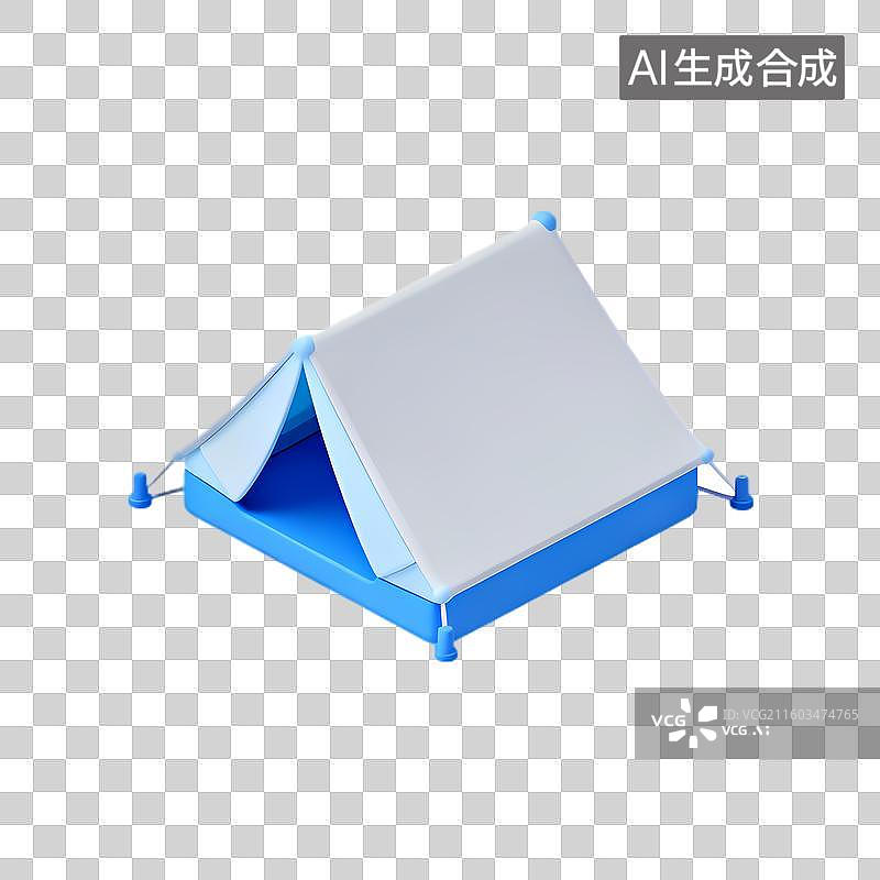 【AI数字艺术】小型户外露营帐篷图片素材