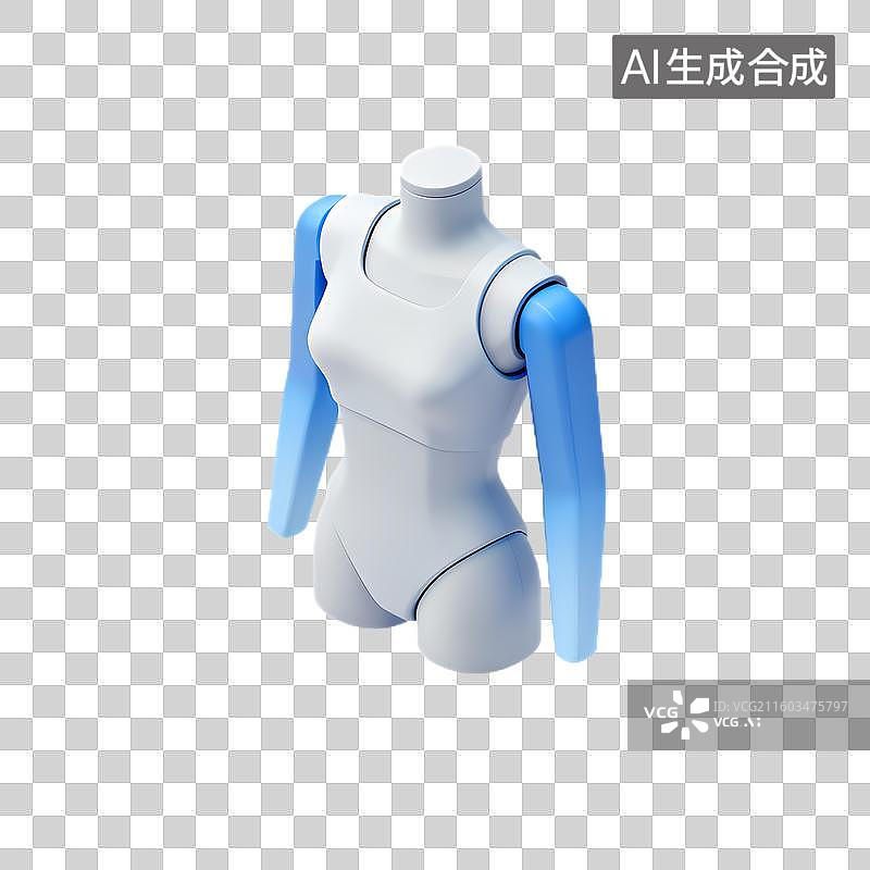 【AI数字艺术】用于时尚设计展示的3D人体模型图片素材
