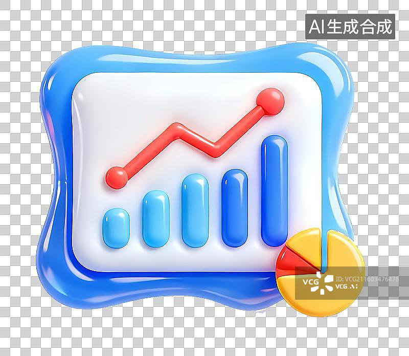 【AI数字艺术】免扣柱状图走势图箭头金融元素图片素材