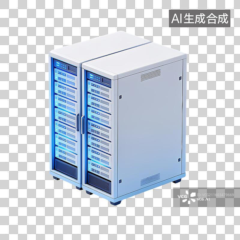 【AI数字艺术】大容量数据处理服务器机架图片素材