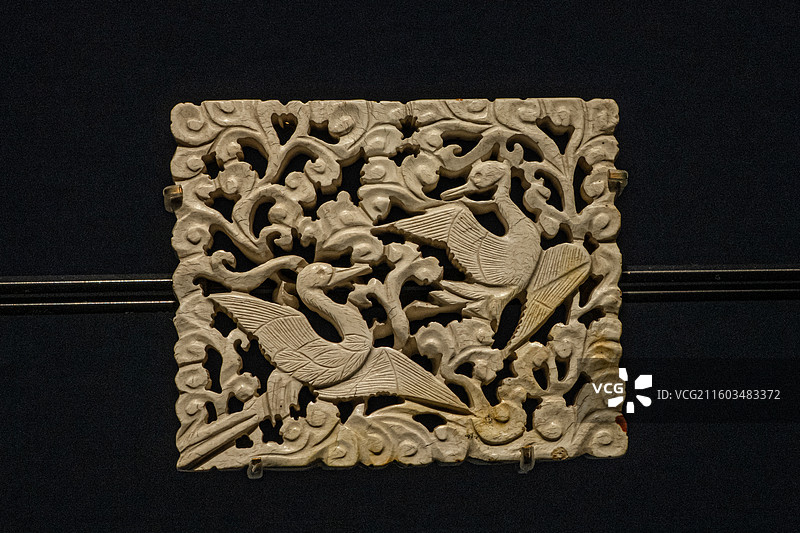 宋代 云鹤纹玉饰 上海博物馆图片素材