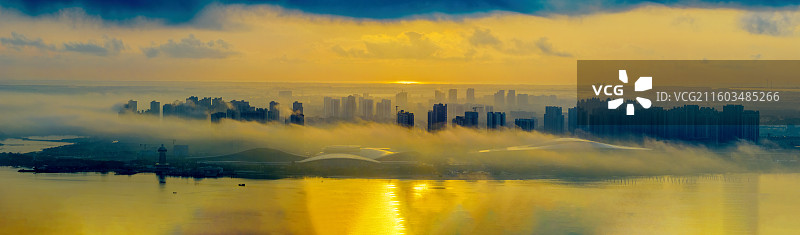 《湛江海东新区之晨》图片素材