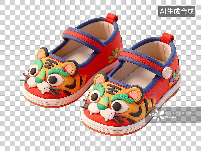 【AI数字艺术】3D粘土风冬至节气元素赠鞋图片素材