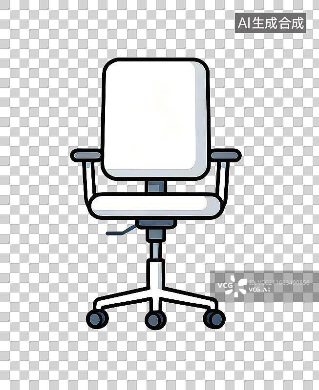 【AI数字艺术】免扣办公家具扶手升降椅元素图片素材