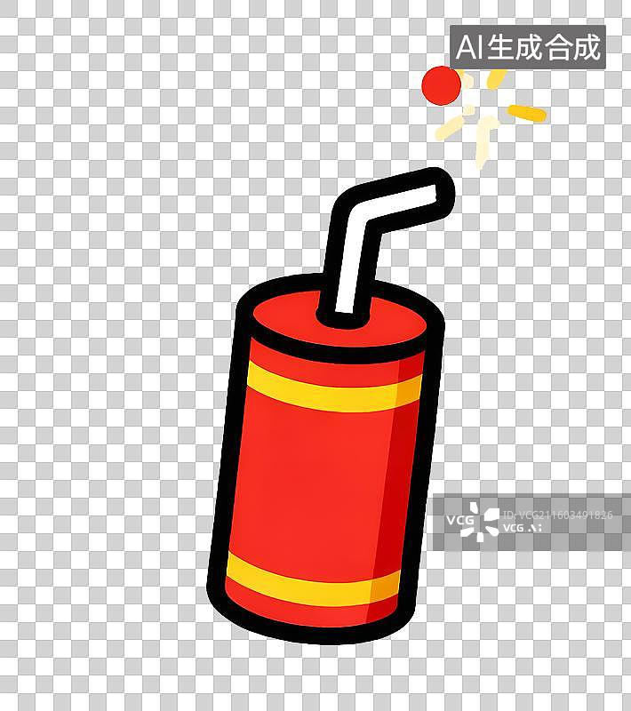 【AI数字艺术】免扣新年鞭炮爆竹元素图片素材