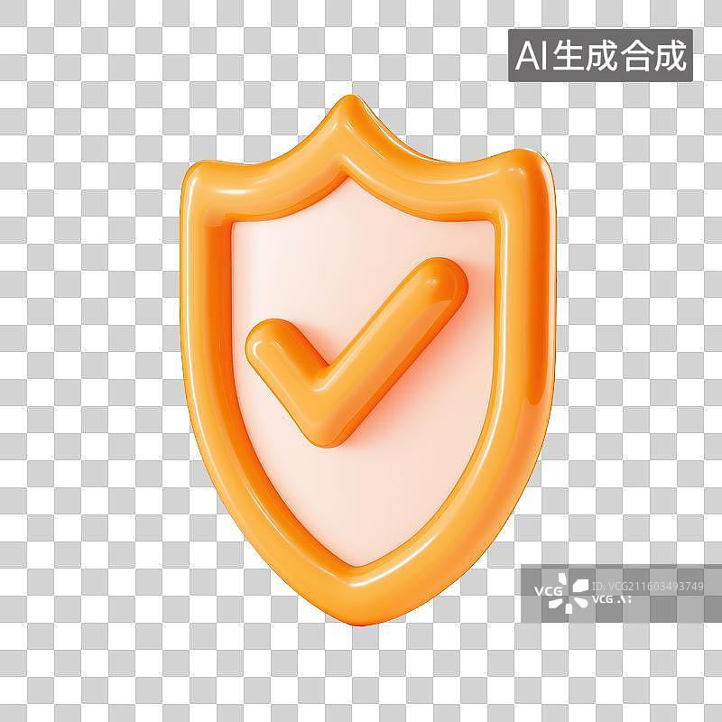 【AI数字艺术】盾牌保护概念图片素材