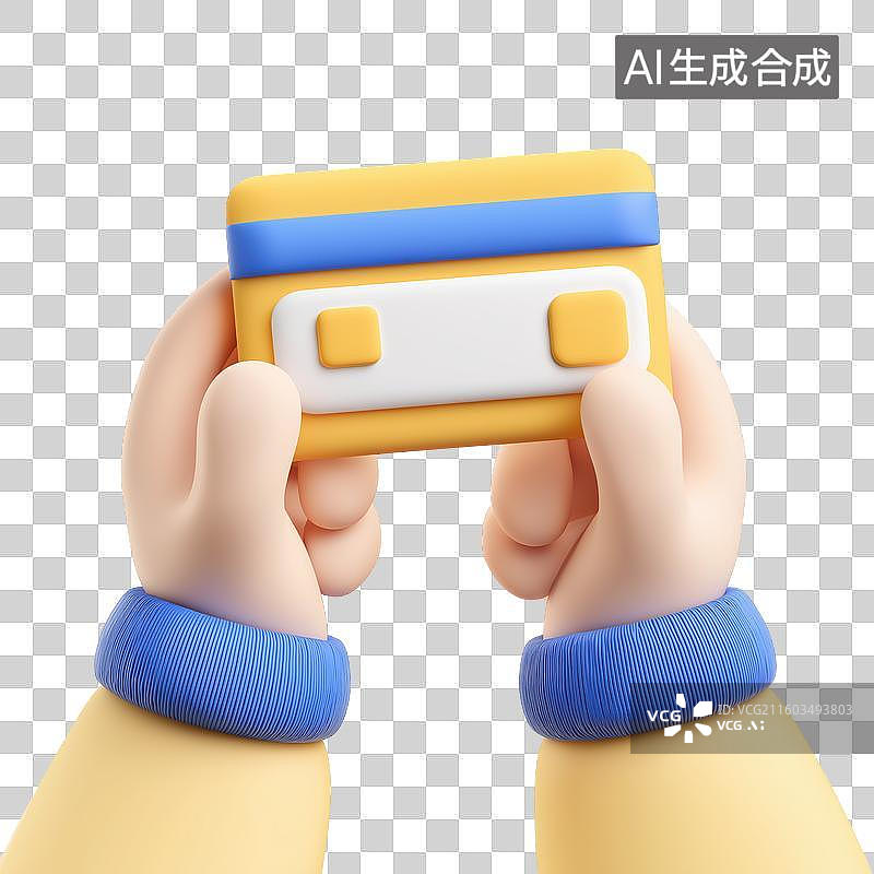 【AI数字艺术】手持信用卡图片素材