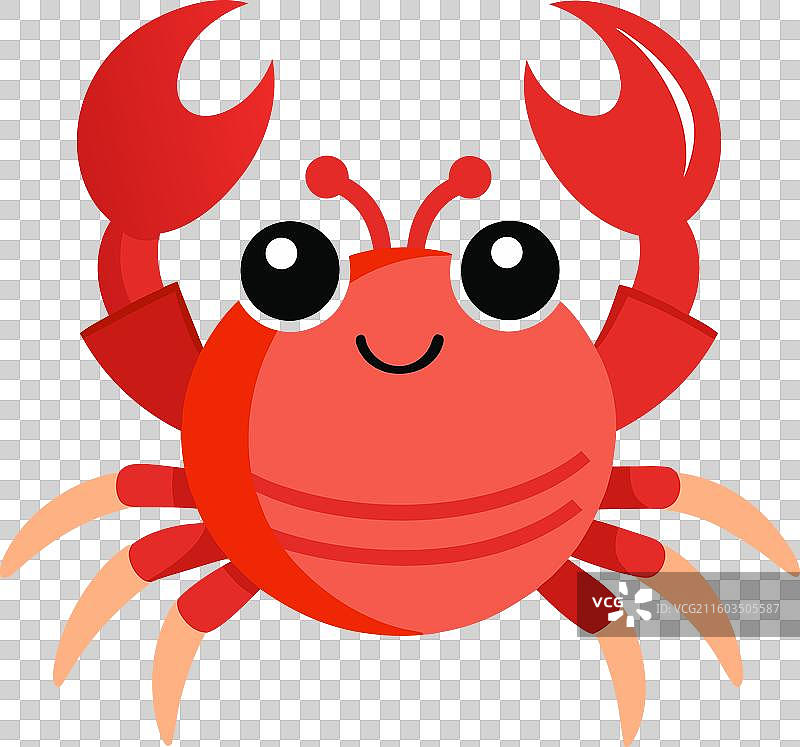可爱的螃蟹图片素材
