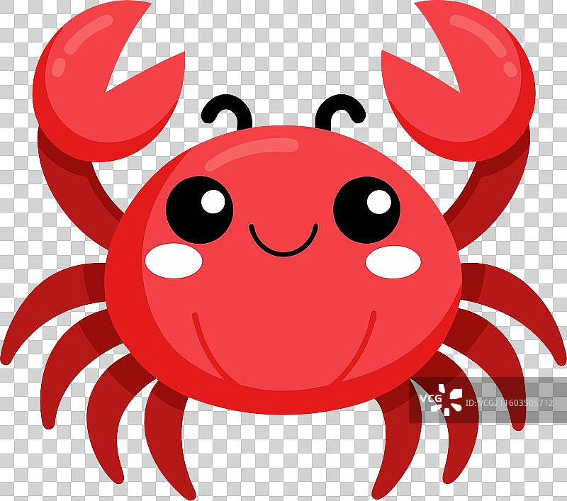 可爱的螃蟹玩耍图片素材