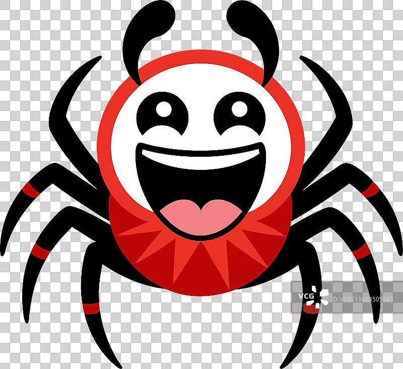 螃蟹蜘蛛搞笑可爱图片素材