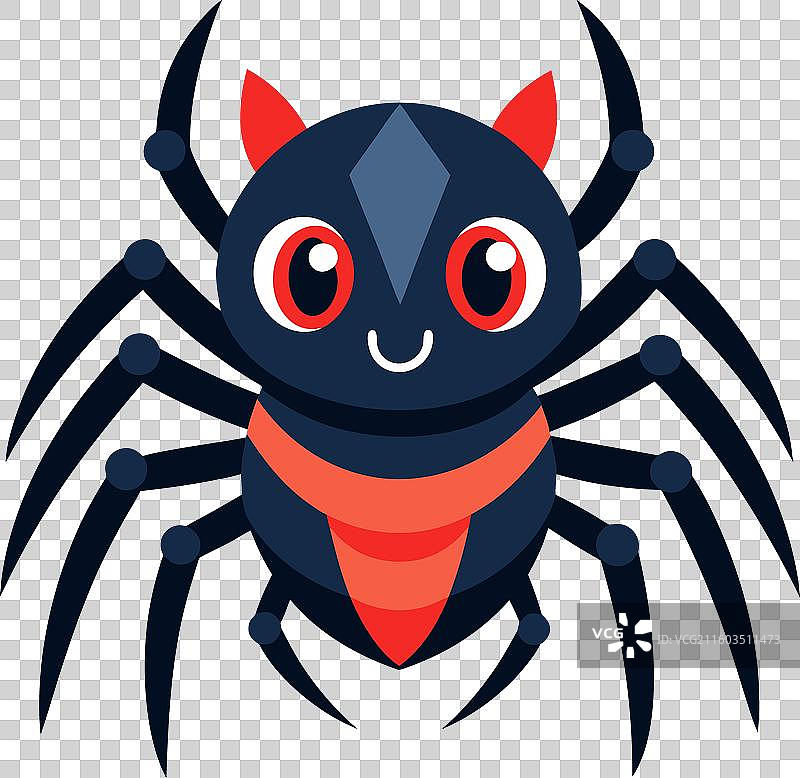 可爱的蟹蛛图片素材