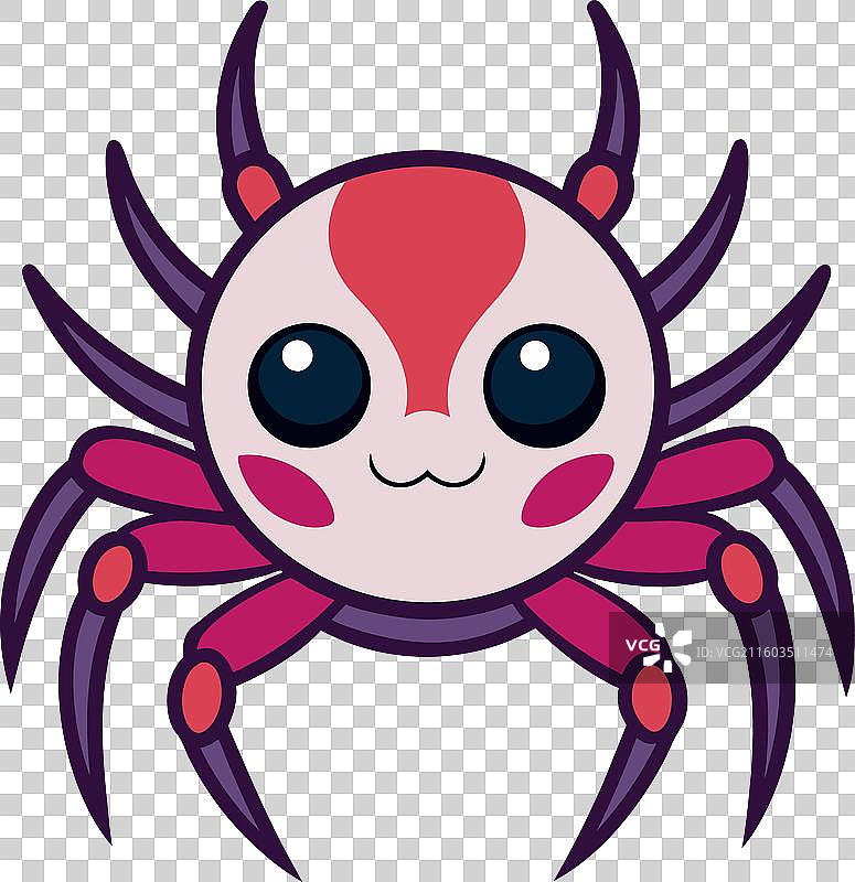 螃蟹蜘蛛玩可爱图片素材