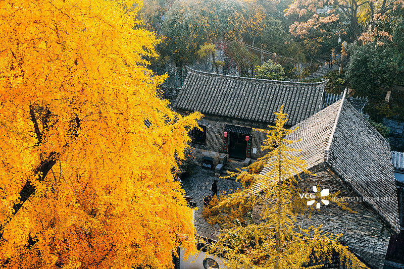 徐州户部山戏马台秋景图片素材