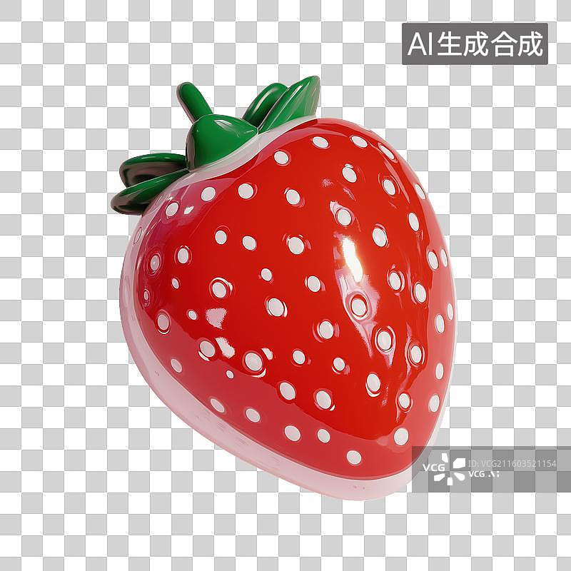 【AI数字艺术】草莓卡通图片素材
