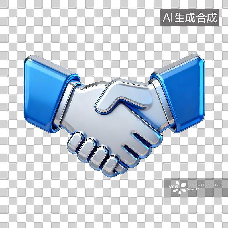 【AI数字艺术】商务合作中的握手示意图片素材