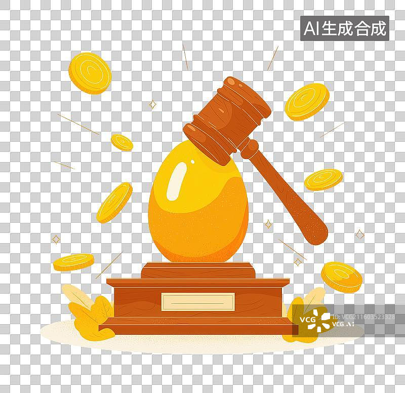 【AI数字艺术】砸金蛋图片素材