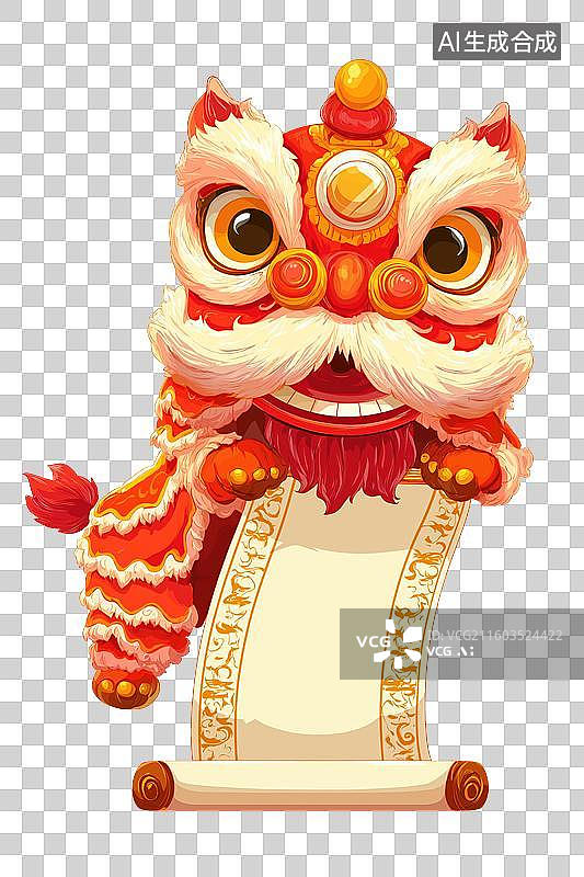 【AI数字艺术】舞狮图片素材