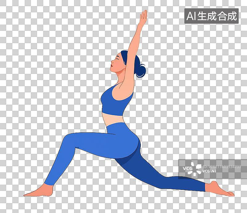 【AI数字艺术】女性锻炼瑜伽图片素材