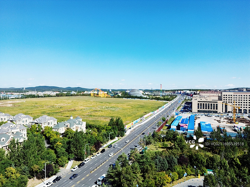 吉林省长春市南关区，位于长春市中南部，与净月开发区、高新开发区为邻图片素材