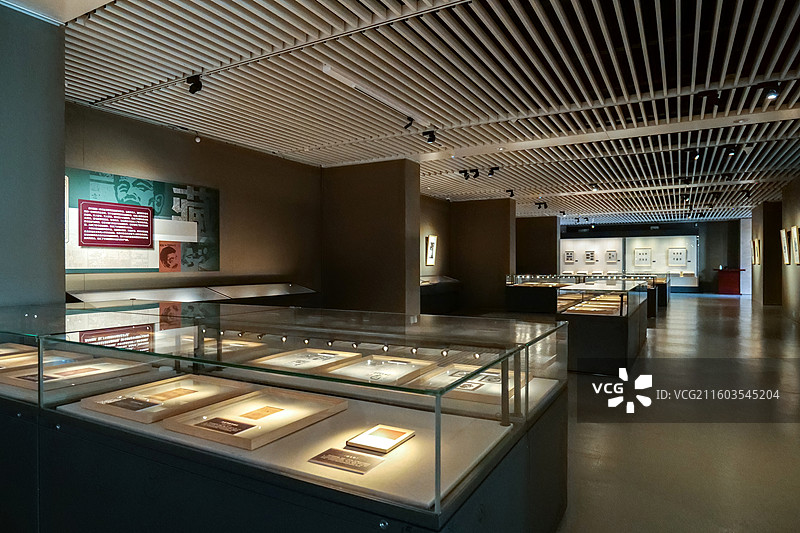 中国国家图书馆·国家典籍博物馆“方寸书香-上海鲁迅纪念馆藏名家藏书票展”图片素材