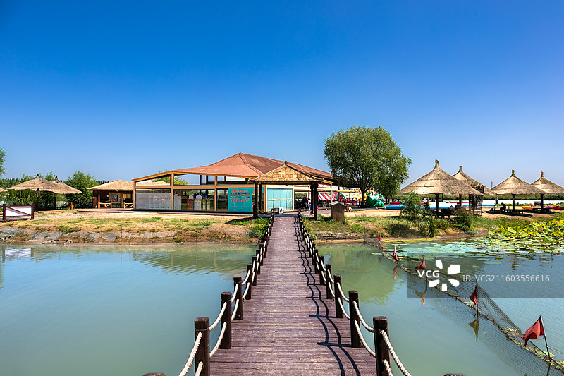 银川鸣翠湖国家湿地公园图片素材