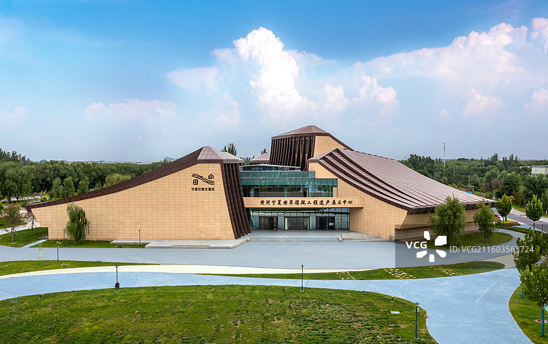 黄河宁夏世纪灌溉工程遗产展示中心图片素材