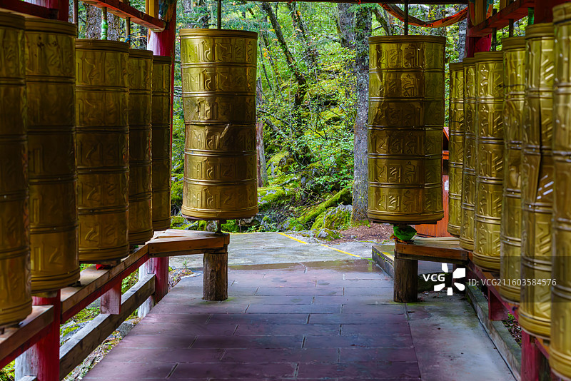 康定情歌木格错景区风景图片素材