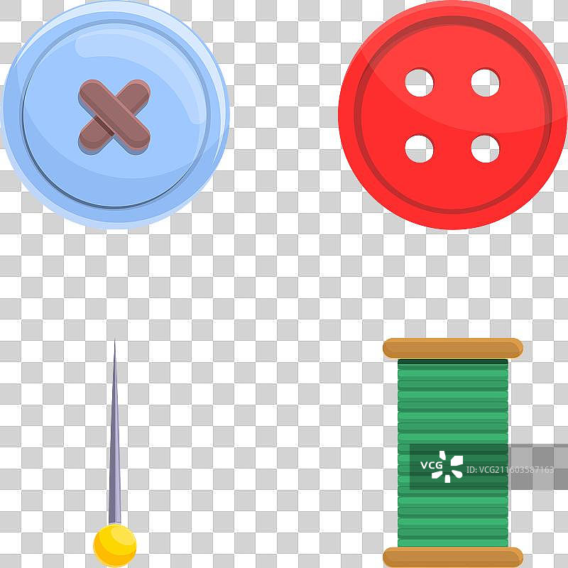 缝纫工具图标集 卡通线轴线轴线轴线轴线轴线轴图片素材