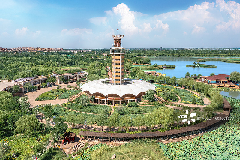 银川鸣翠湖国家湿地公园图片素材