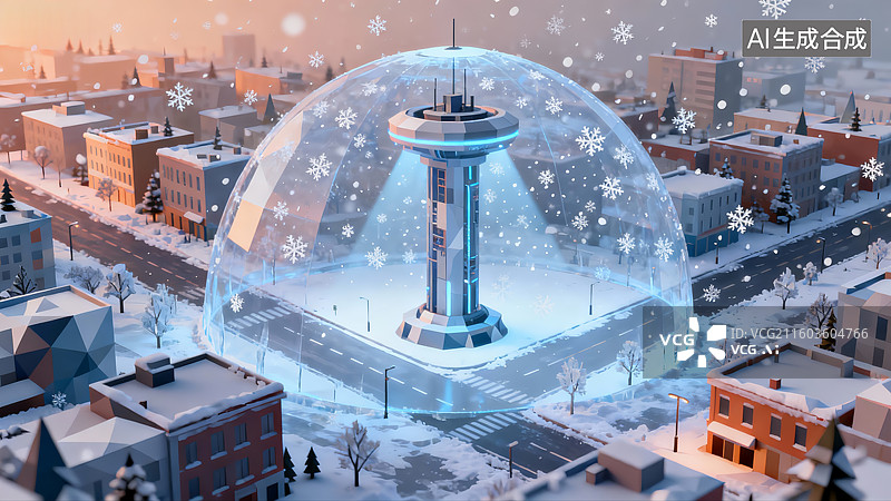 【AI数字艺术】环境保护题材，人工智能未来科技图片素材