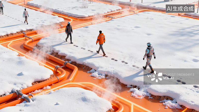 【AI数字艺术】环境保护题材，人工智能未来科技图片素材