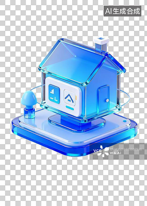 【AI数字艺术】免扣全屋智能家居控制面板元素图片素材