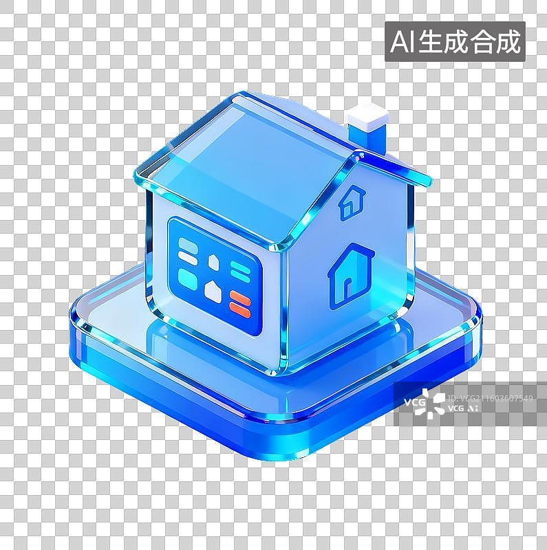 【AI数字艺术】免扣全屋智能家居控制面板元素图片素材