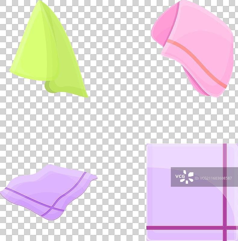 各种手帕图标集 卡通图片素材