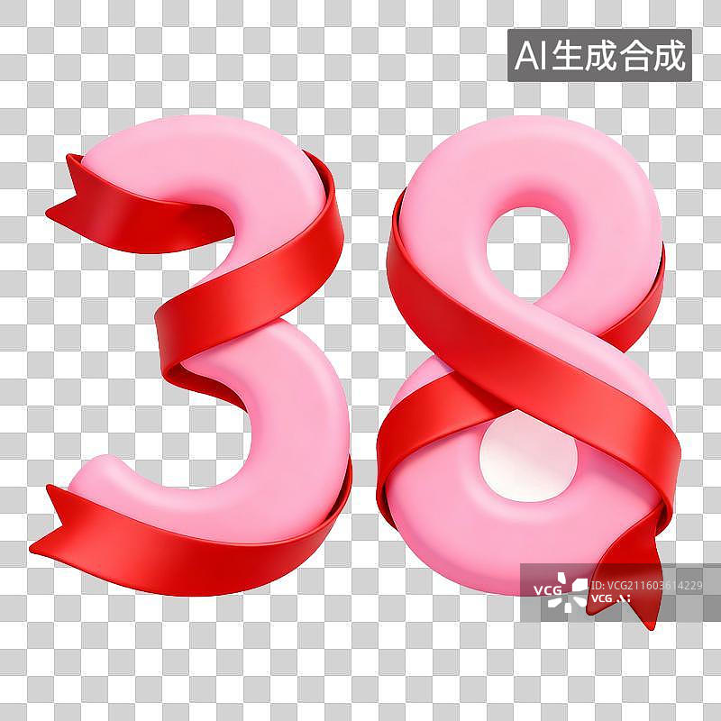 【AI数字艺术】三八国际妇女节相关元素图片素材