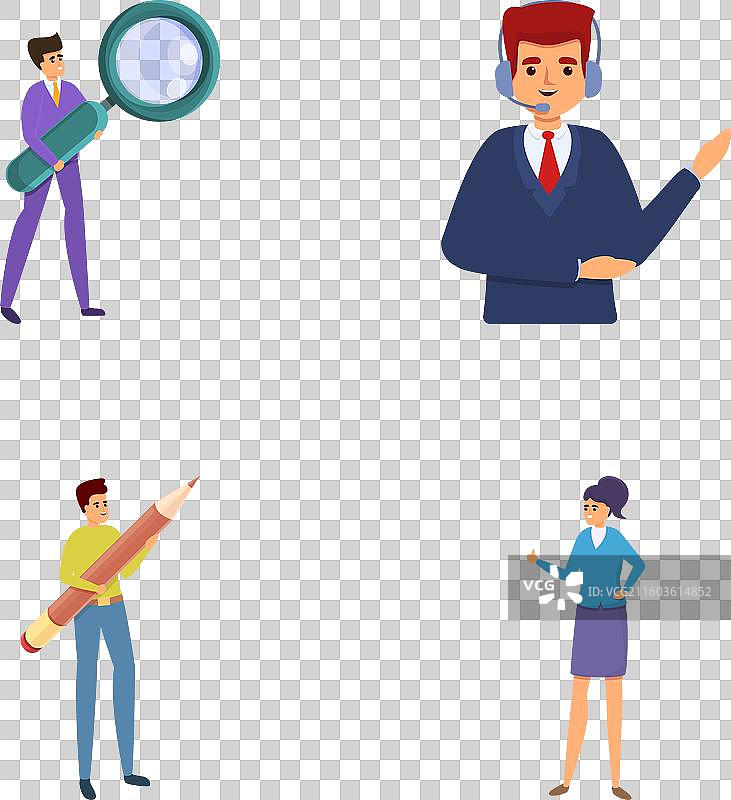 远程教育图标集 卡通图片素材