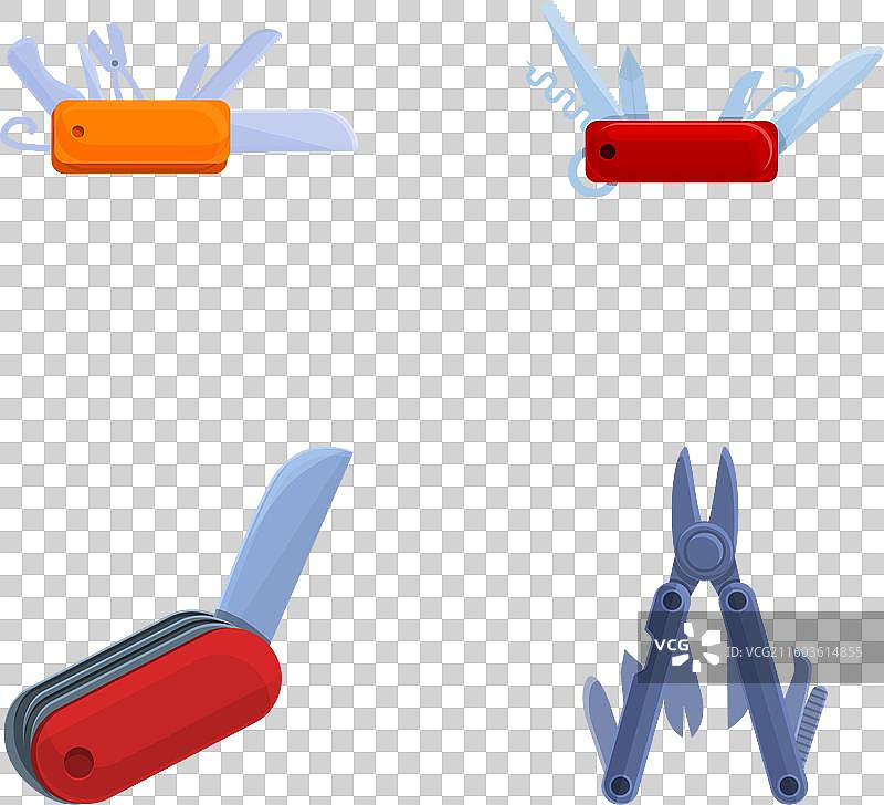 瑞士军刀图标集 卡通 口袋图片素材