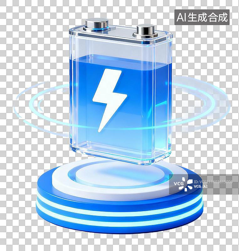 【AI数字艺术】新能源科技电池储能系统图片素材