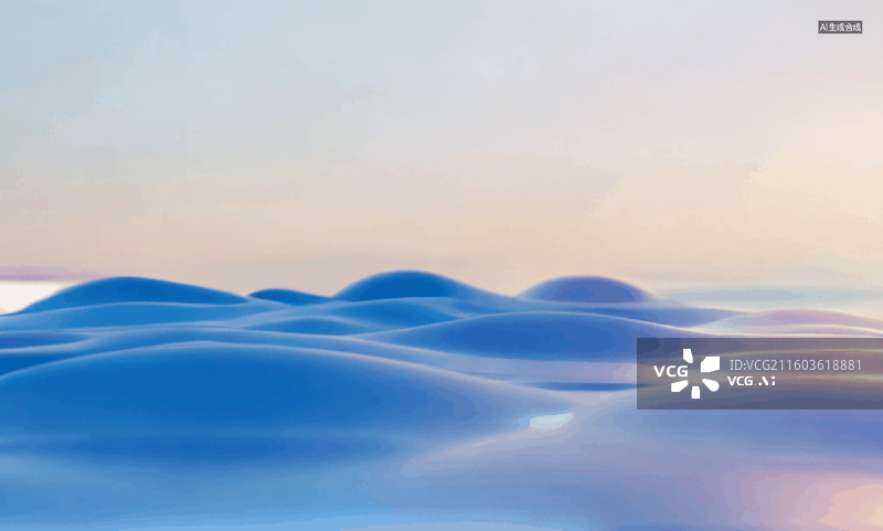 【AI数字艺术】雪原晨曦图片素材