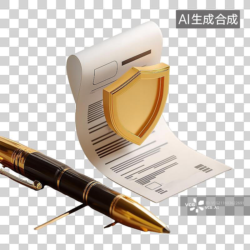 【AI数字艺术】支付发票3D图标图片素材