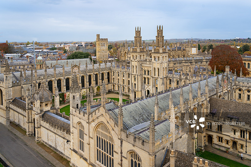 牛津大学博德利图书馆图片素材