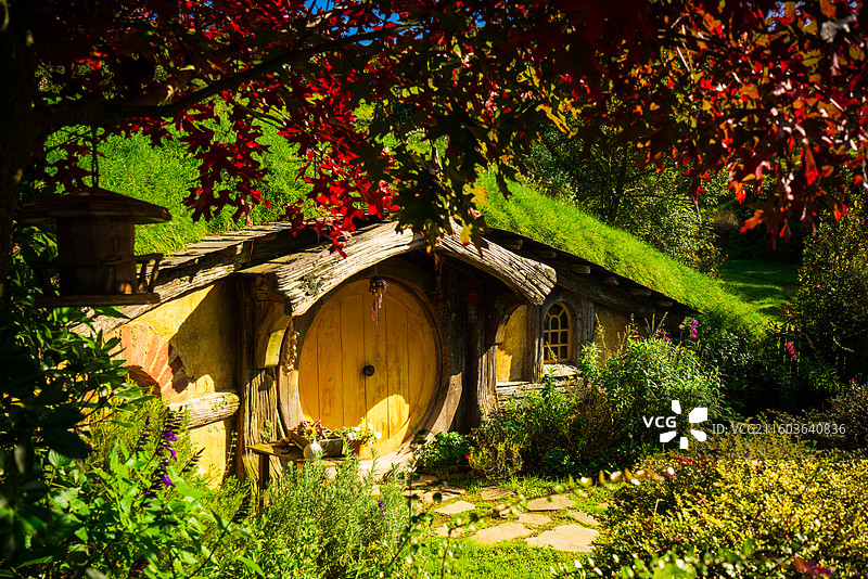 新西兰-霍比特村图片素材