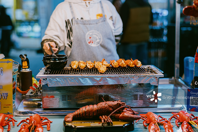 首尔 夜晚 街景图片素材