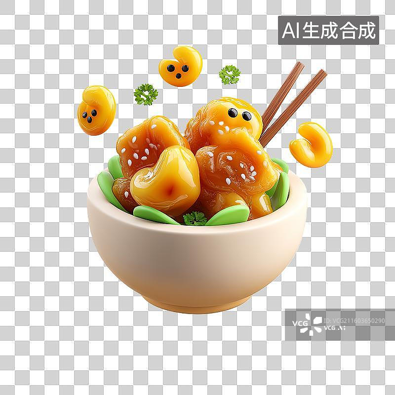 【AI数字艺术】美食菜肴糖醋里脊图片素材