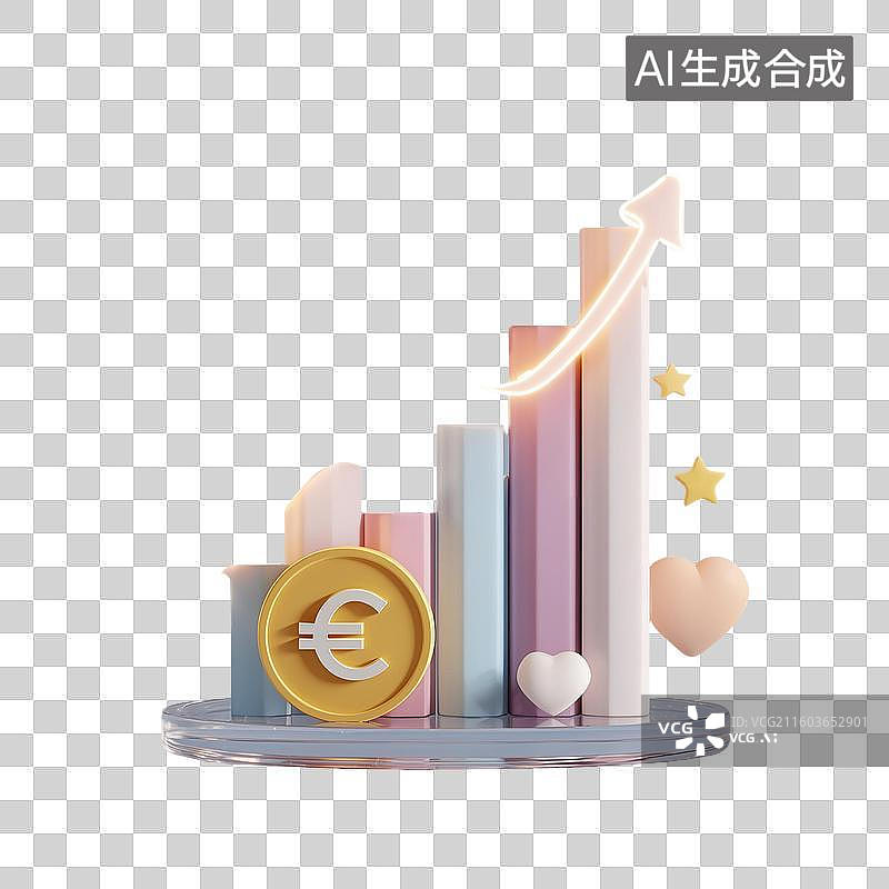 【AI数字艺术】商业成功3D概念图片素材