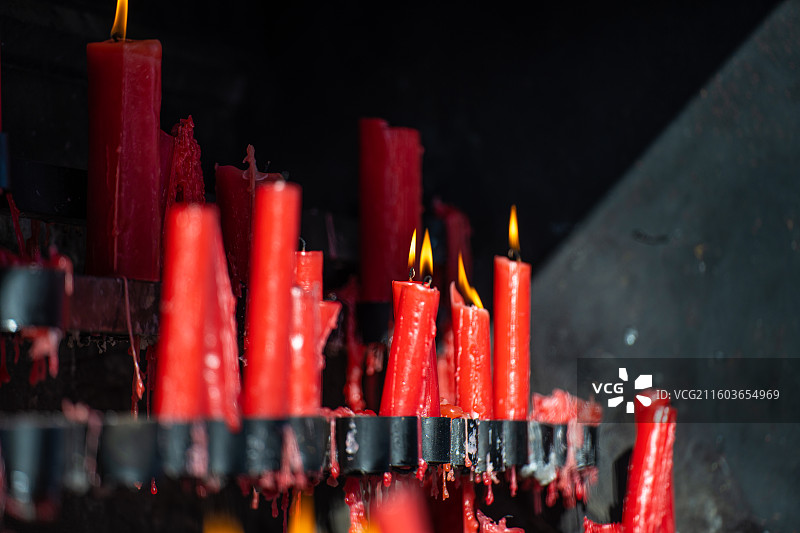 蜡烛 烧香 拜佛 香火 少林寺图片素材