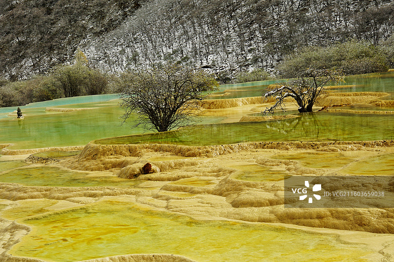 川西黄龙沟图片素材